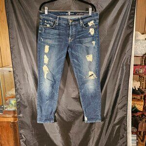 7 For All Mankind Josefina Skinny Boyfriend jeans. Size 29